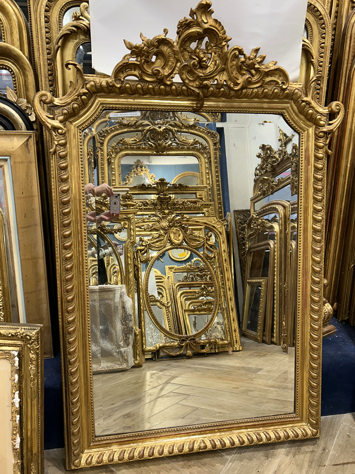 Miroir d'époque Napoléon III