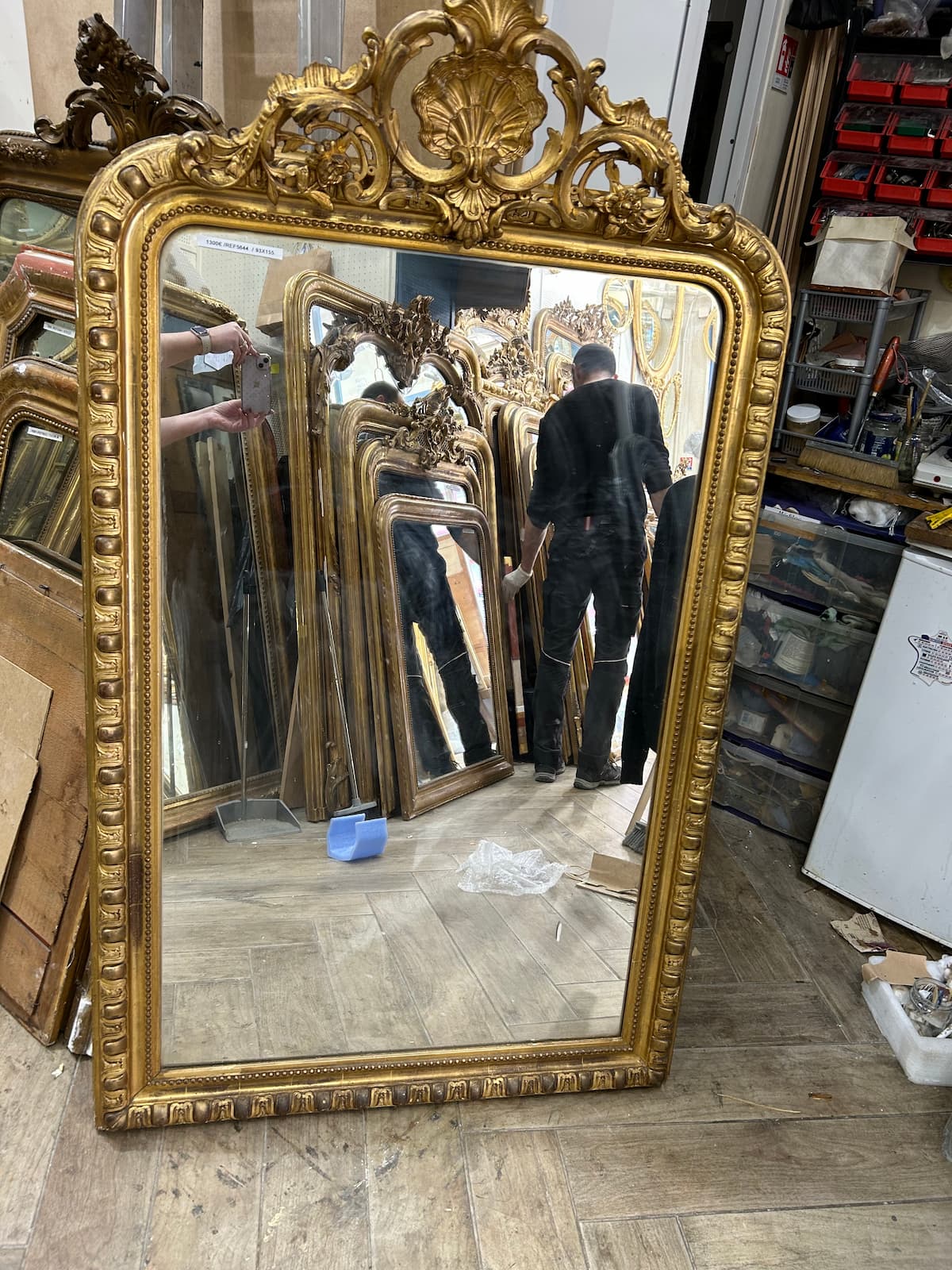Miroir d'époque Napoléon III