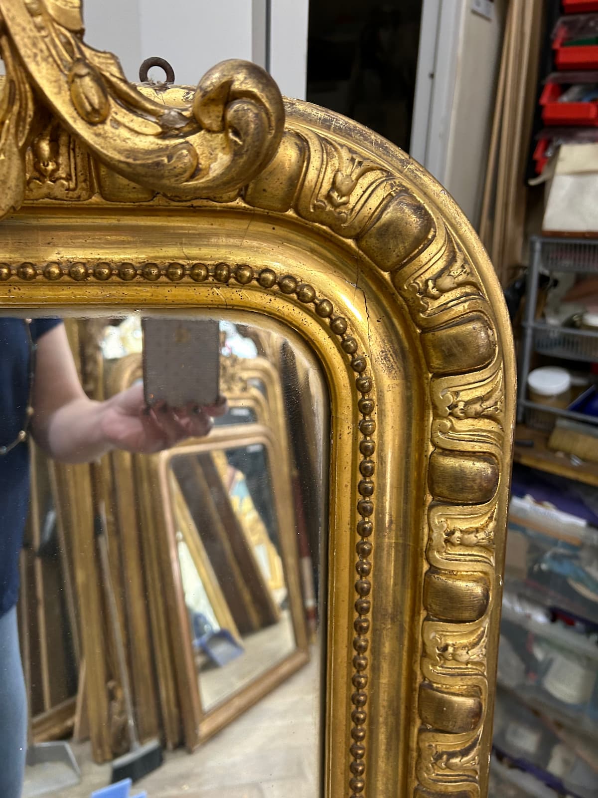 Miroir d'époque Napoléon III – Image 3