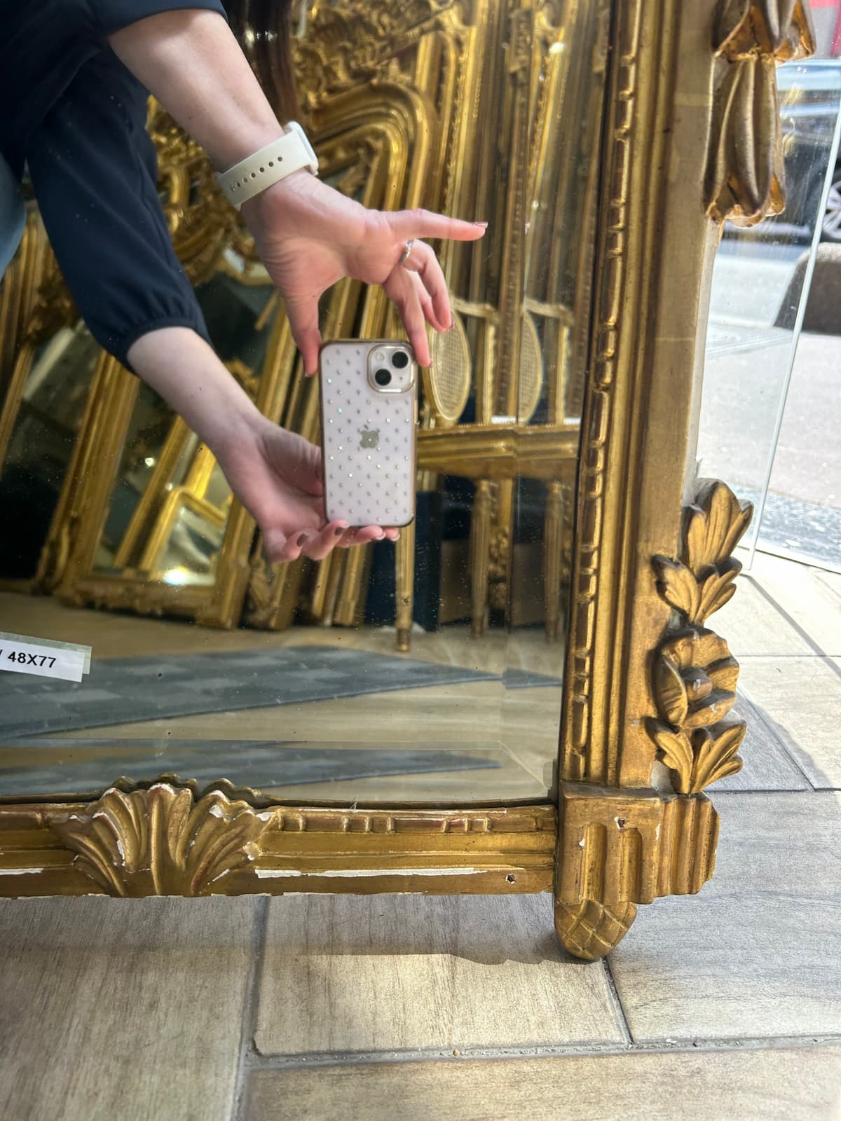 Miroir d'époque Napoléon III – Image 4