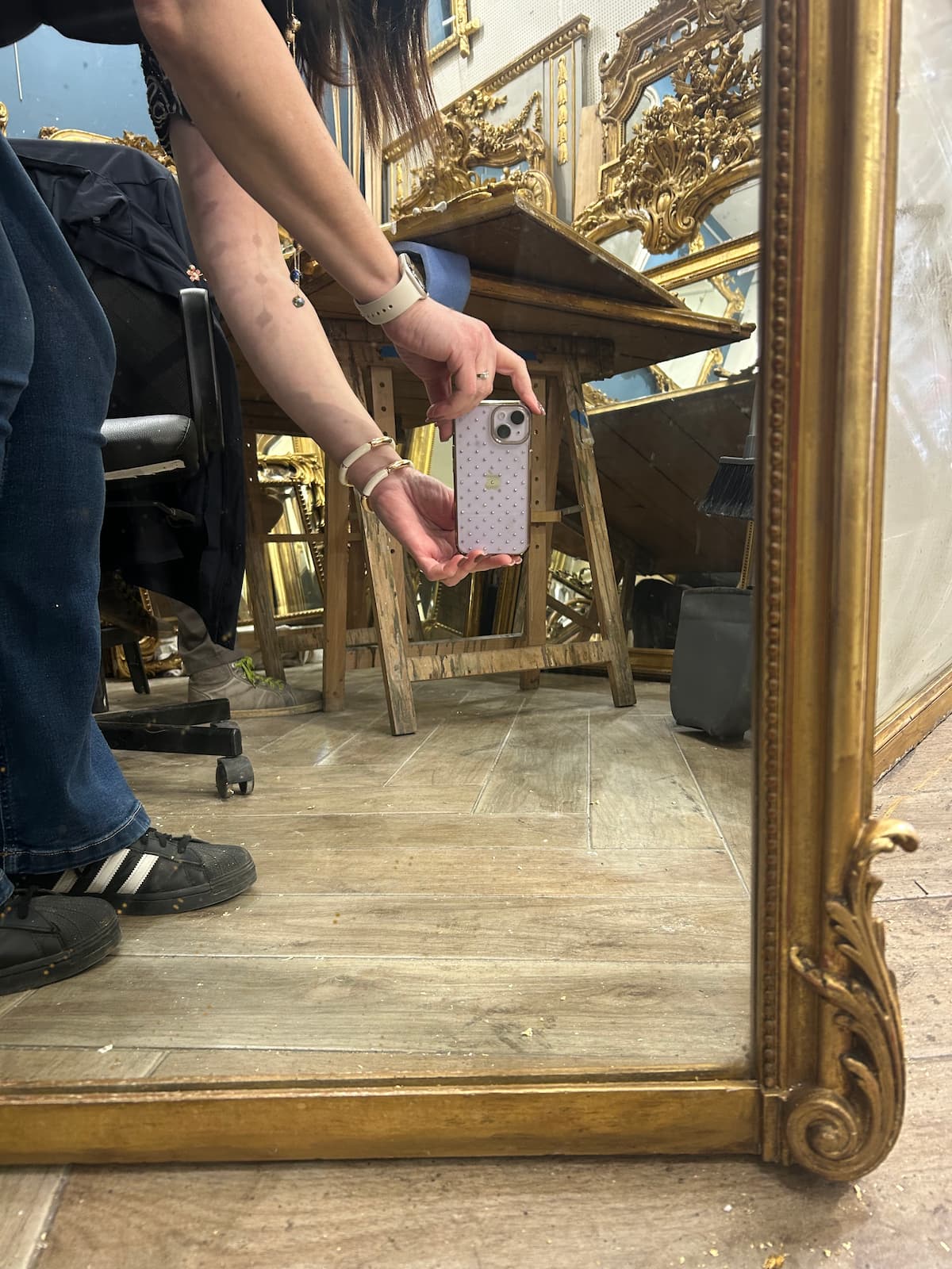 Miroir d'époque Napoléon III – Image 4