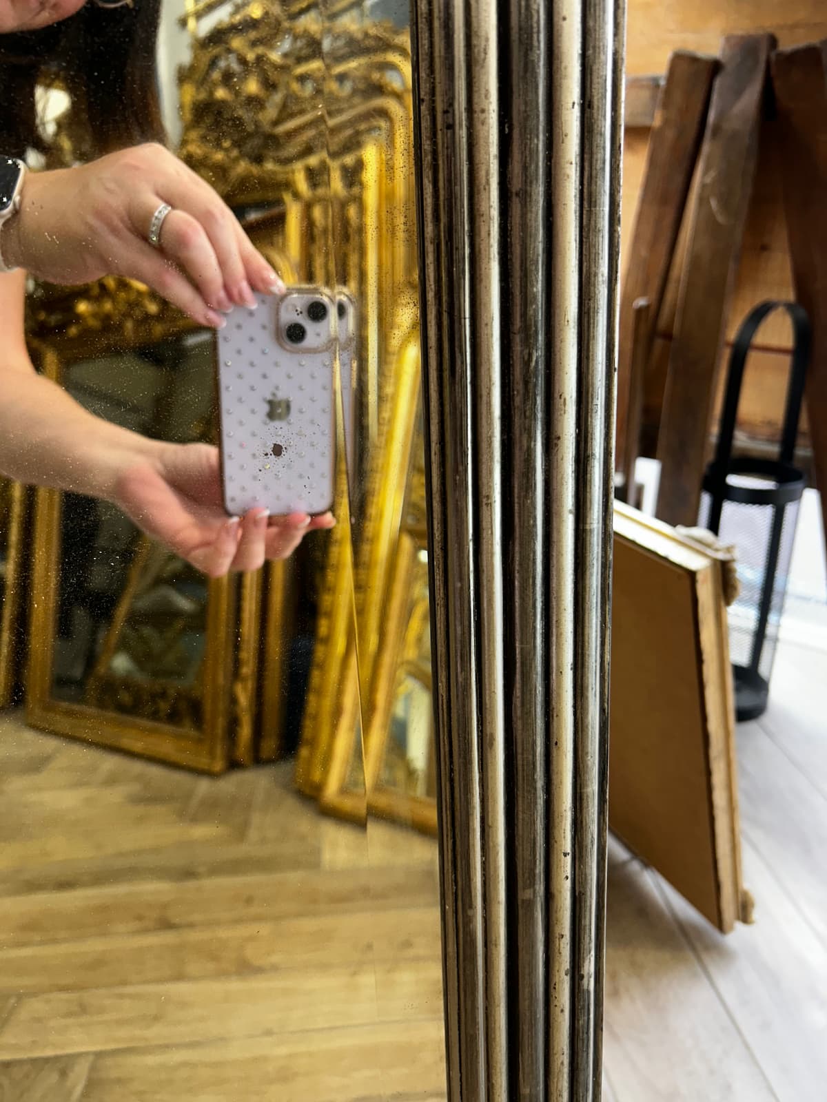 Miroir d'époque Art Déco – Image 4