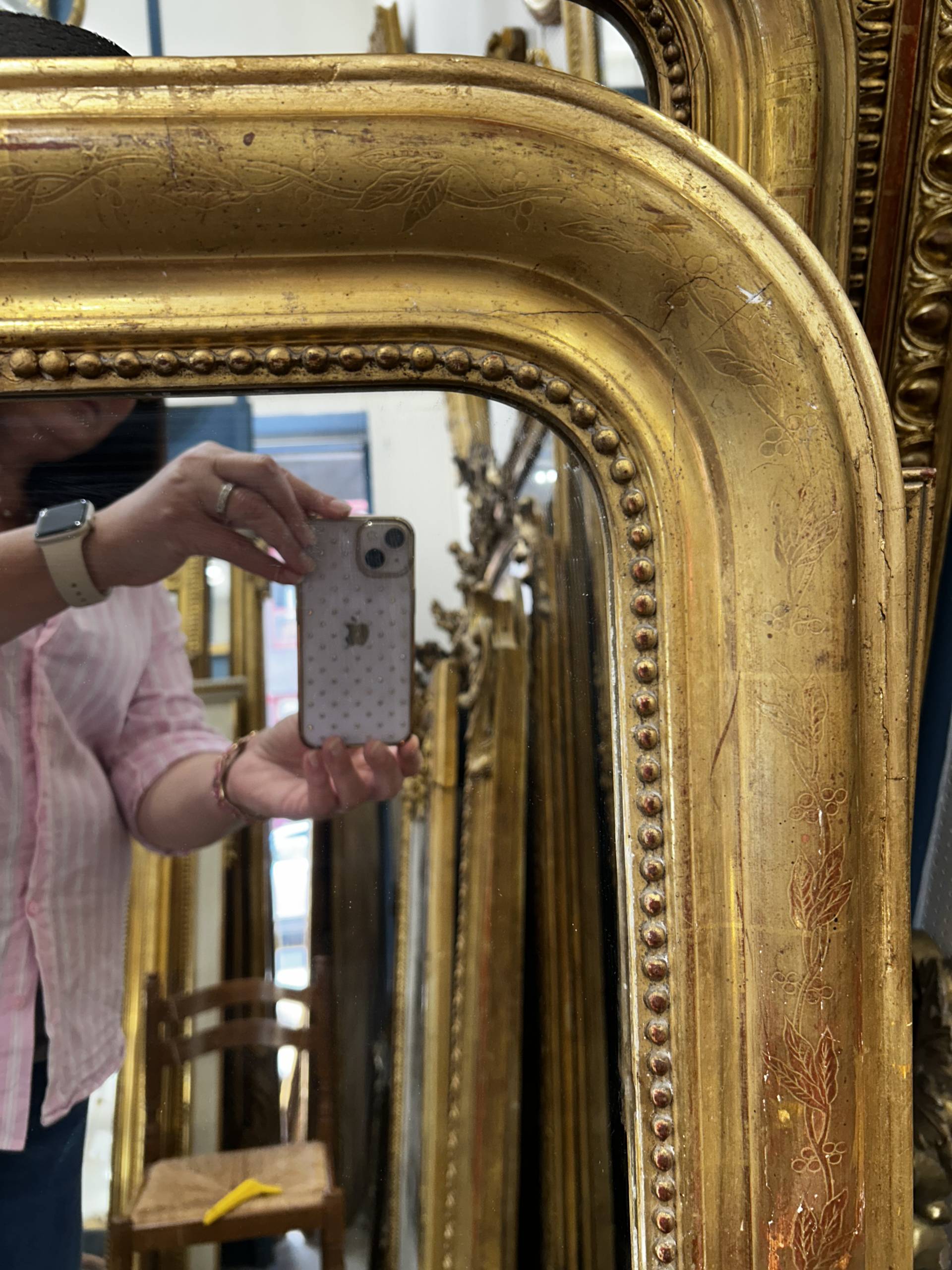 Miroir d’époque Louis-Philippe – Image 2