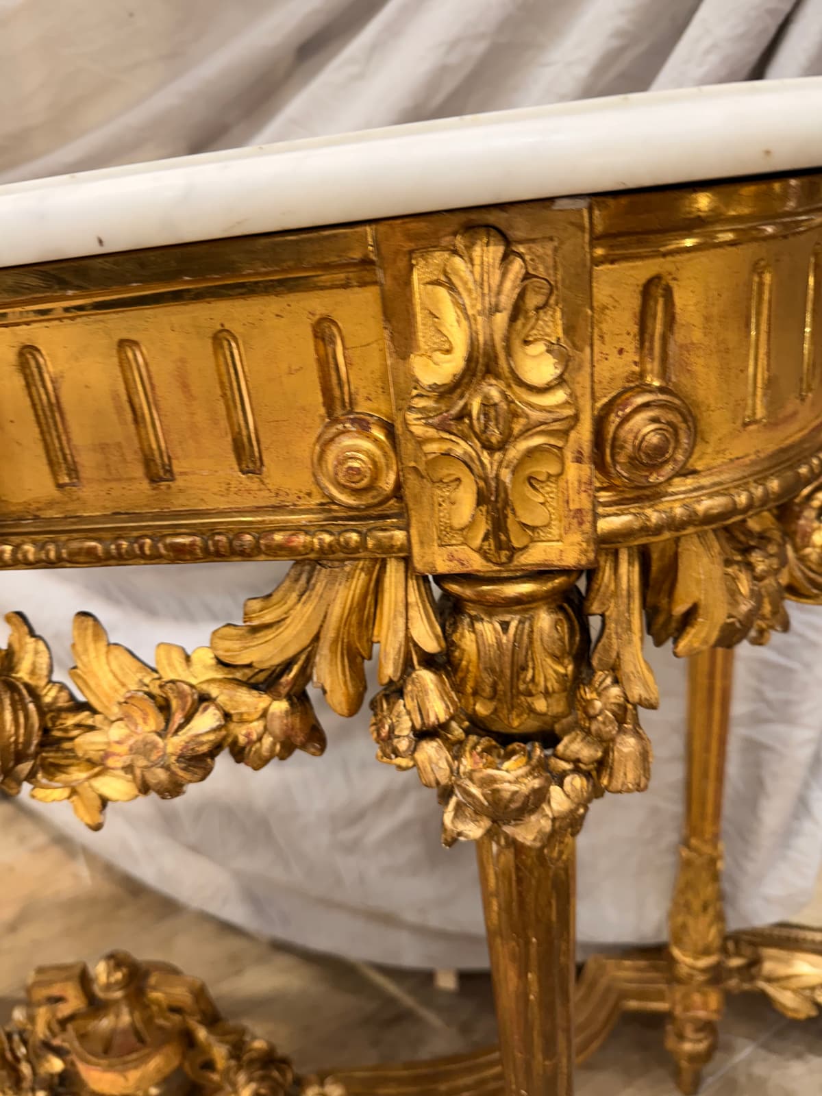 Console 4 pieds Louis XVI – Image 8