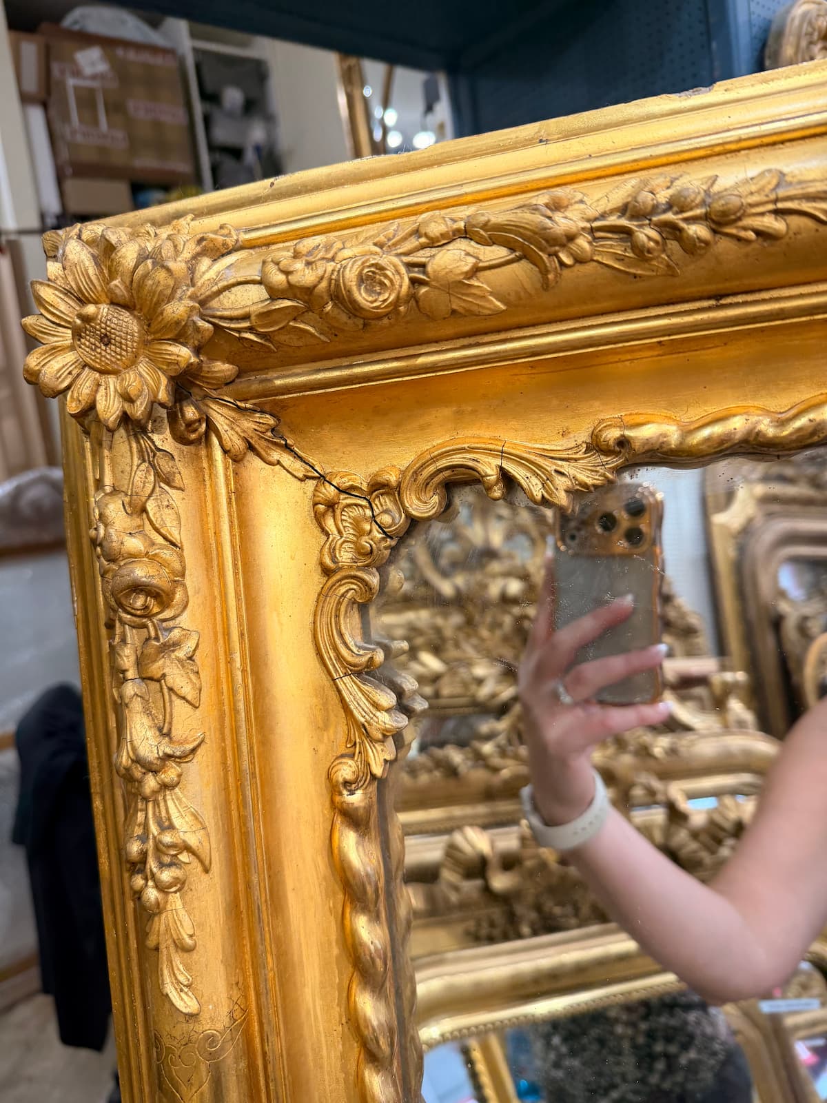 Miroir d’époque Louis-Philippe – Image 5